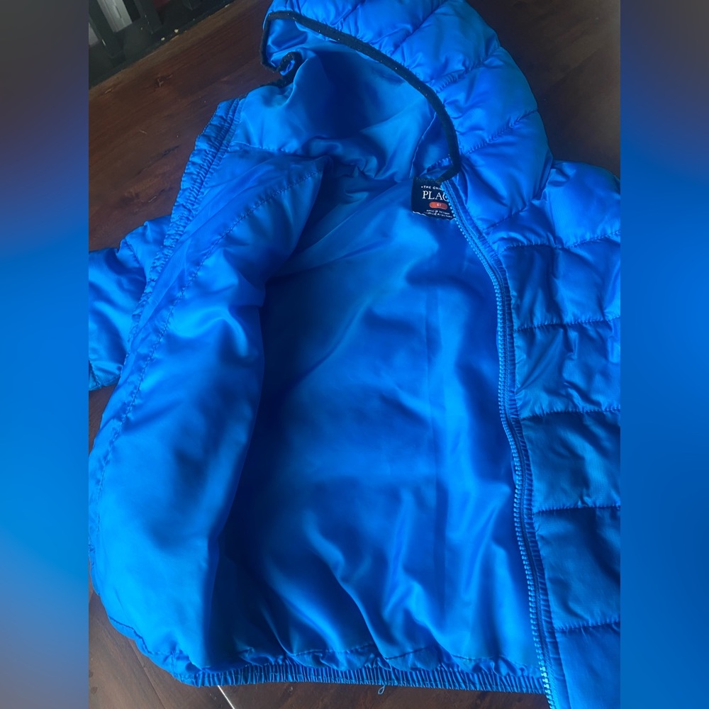 Bright blue winter coat-  Great Condition!